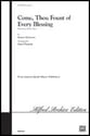 Come Thou Fount of Every Blessing SATB choral sheet music cover